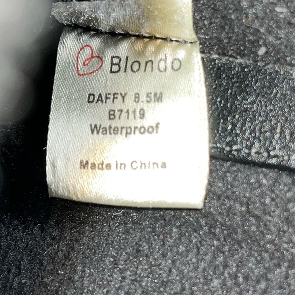 Blondo Daffy black Quilted waterproof Boots - 8.5 - Picture 8 of 9